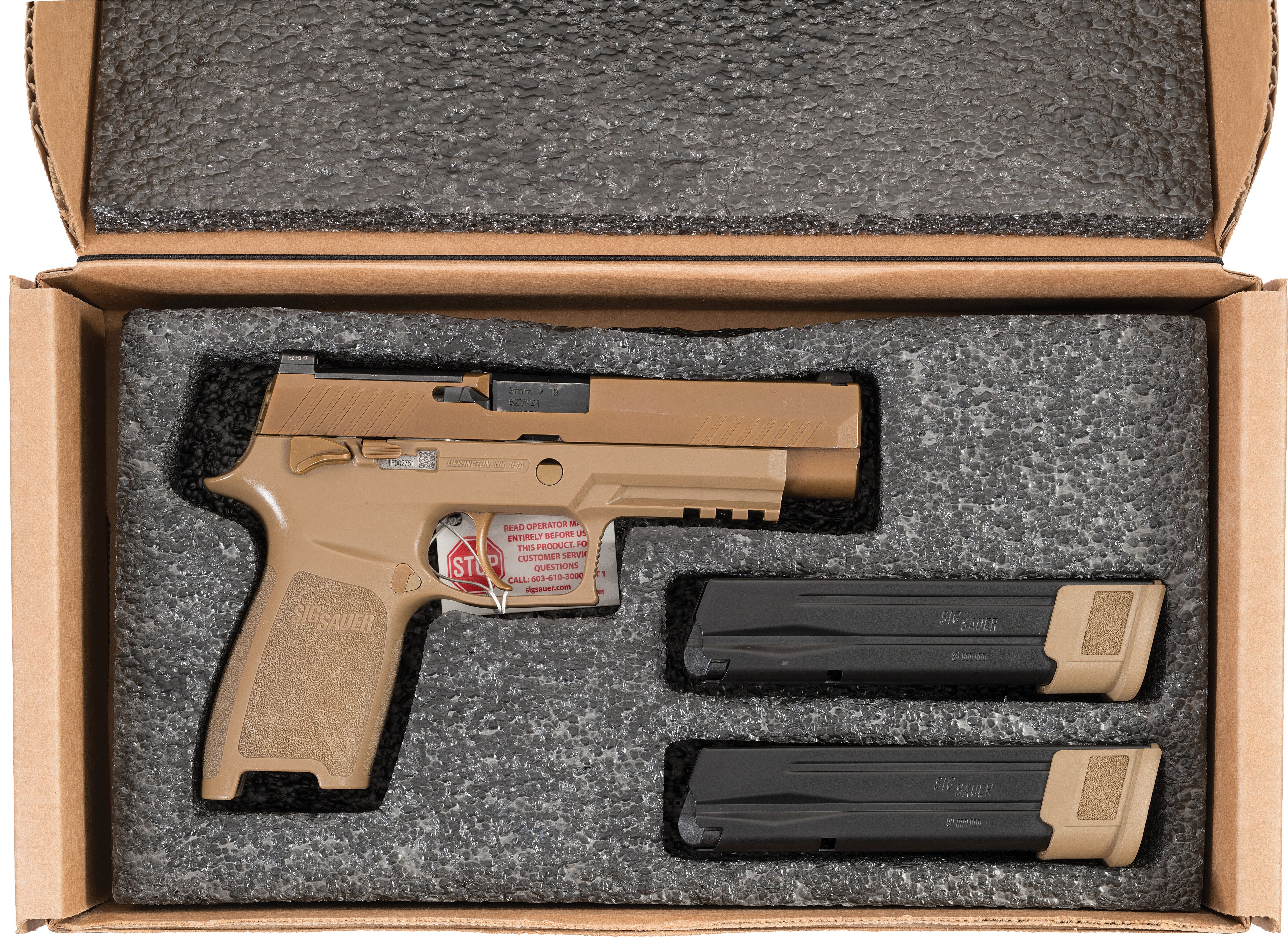 U.S. Army Issued SIG Sauer M17 Pistol, Box and Accessories | Rock