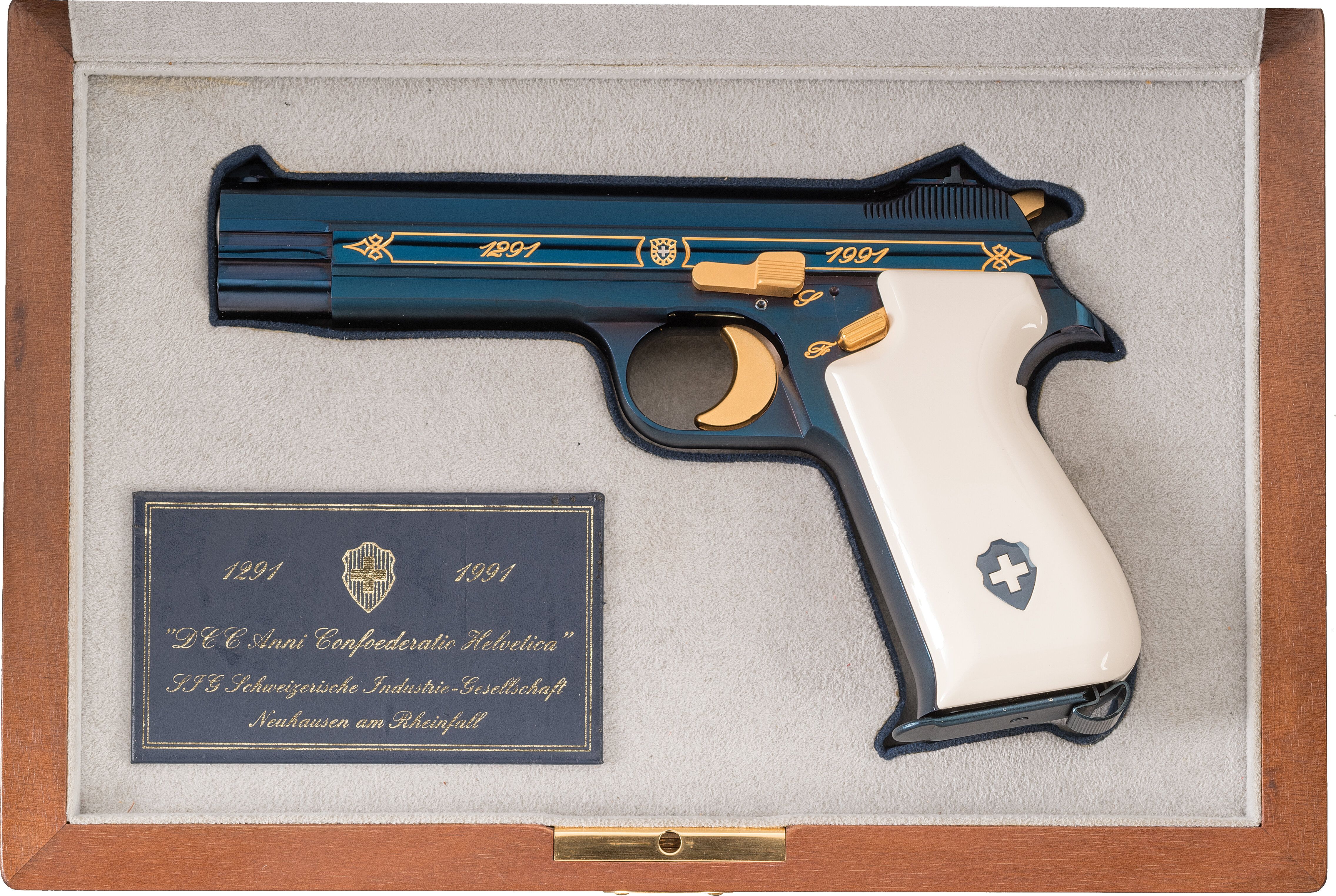 SIG Sauer P210 Swiss 700th Anniversary Edition Pistol with Case