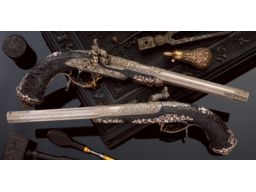 Cased 1855 Dated Gastinne-Renette Percussion Dueling Pistols