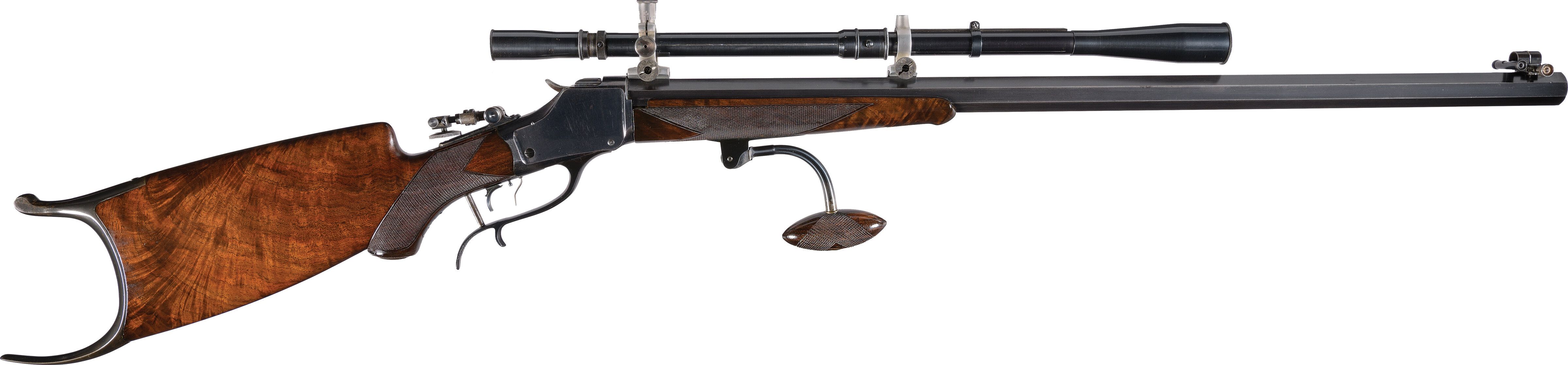 Pope Rifles Pope/Winchester Deluxe Style Model 1885 Schuetzen Rifle | Rock Island ...