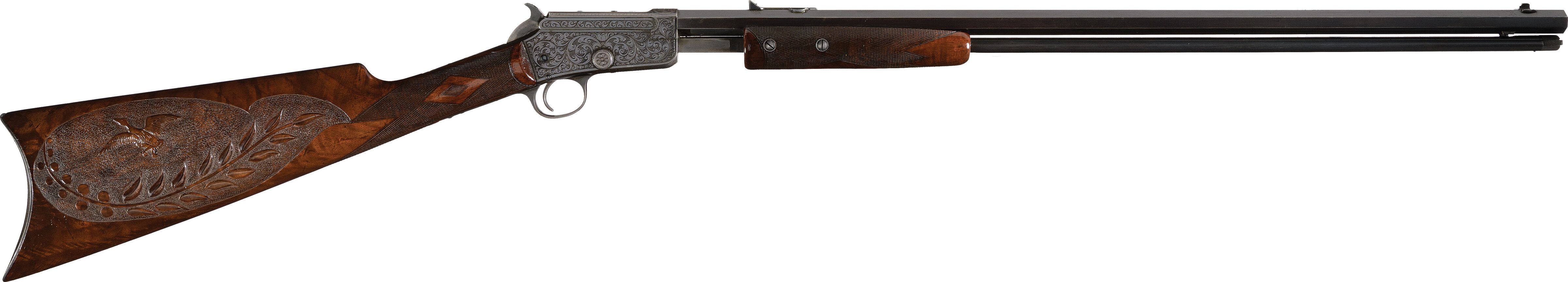 Factory Engraved Marlin Model 20-S Slide Action Takedown Rifle | Rock ...