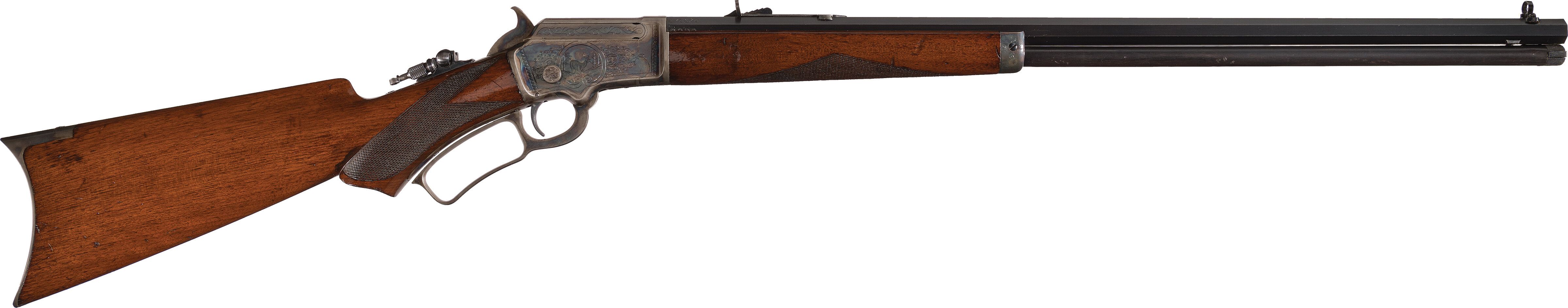 Engraved Marlin Deluxe Model 1891 Lever Action Rifle Rock Island Auction