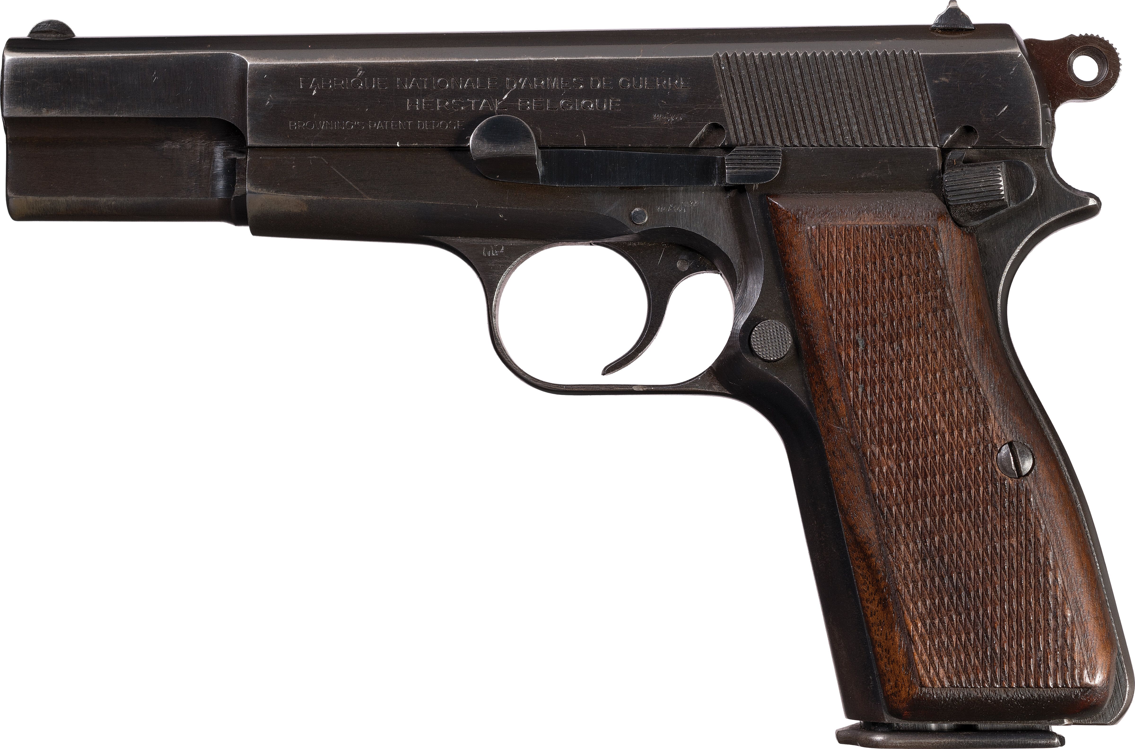 World War Ii German Occupation Fn High Power Pistol With Holster Rock Island Auction 7041