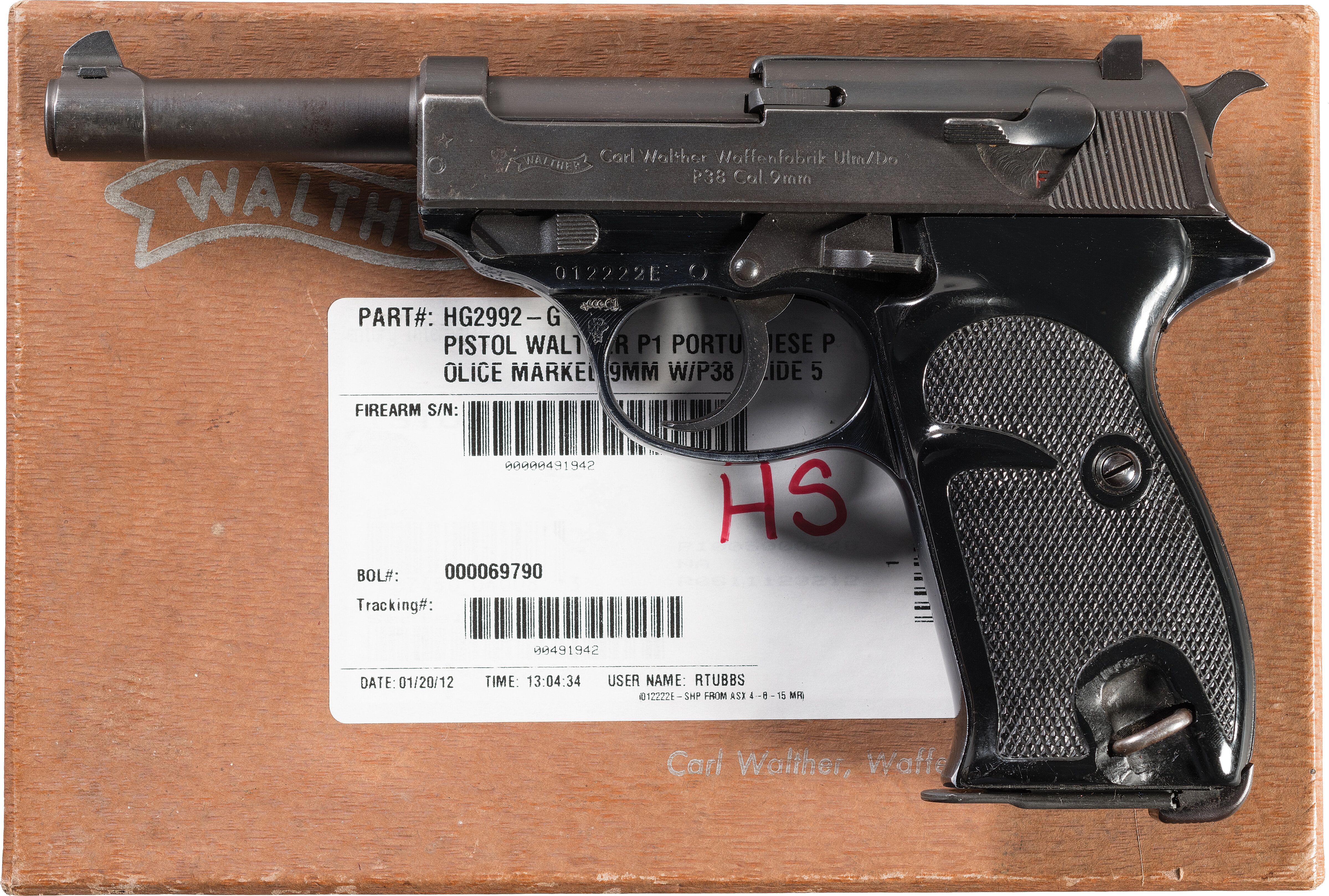 1939~45’s★ ドイツ帝国陸軍 ★ Walther P-38 ★ペンダント 605.jpg
