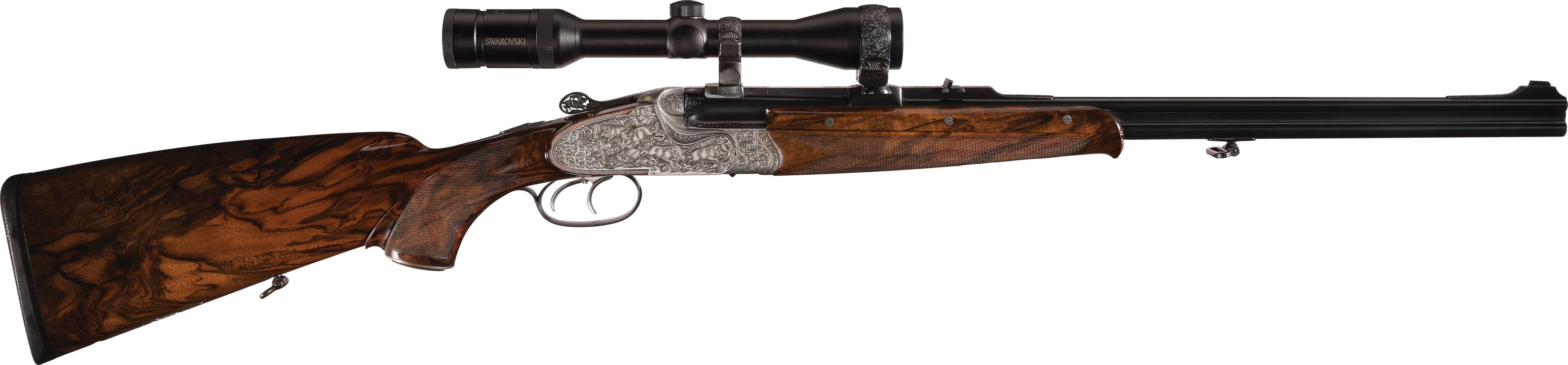 Runtas Engraved Fa. Sommer Sidelock Multi-Caliber Double Rifle | Rock ...