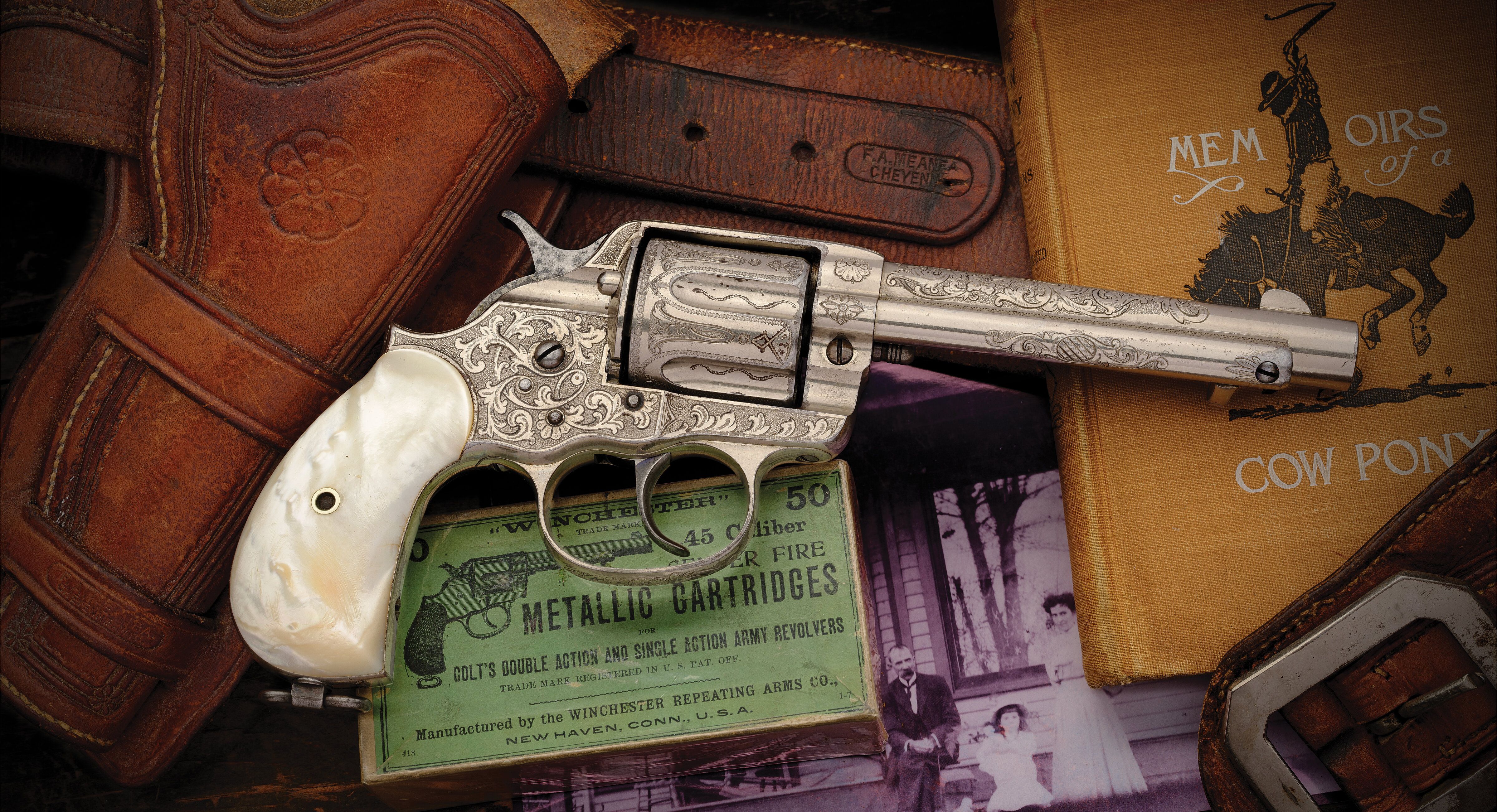 John H. Burns Inscribed Engraved Colt Model 1878 D.A. Revolver