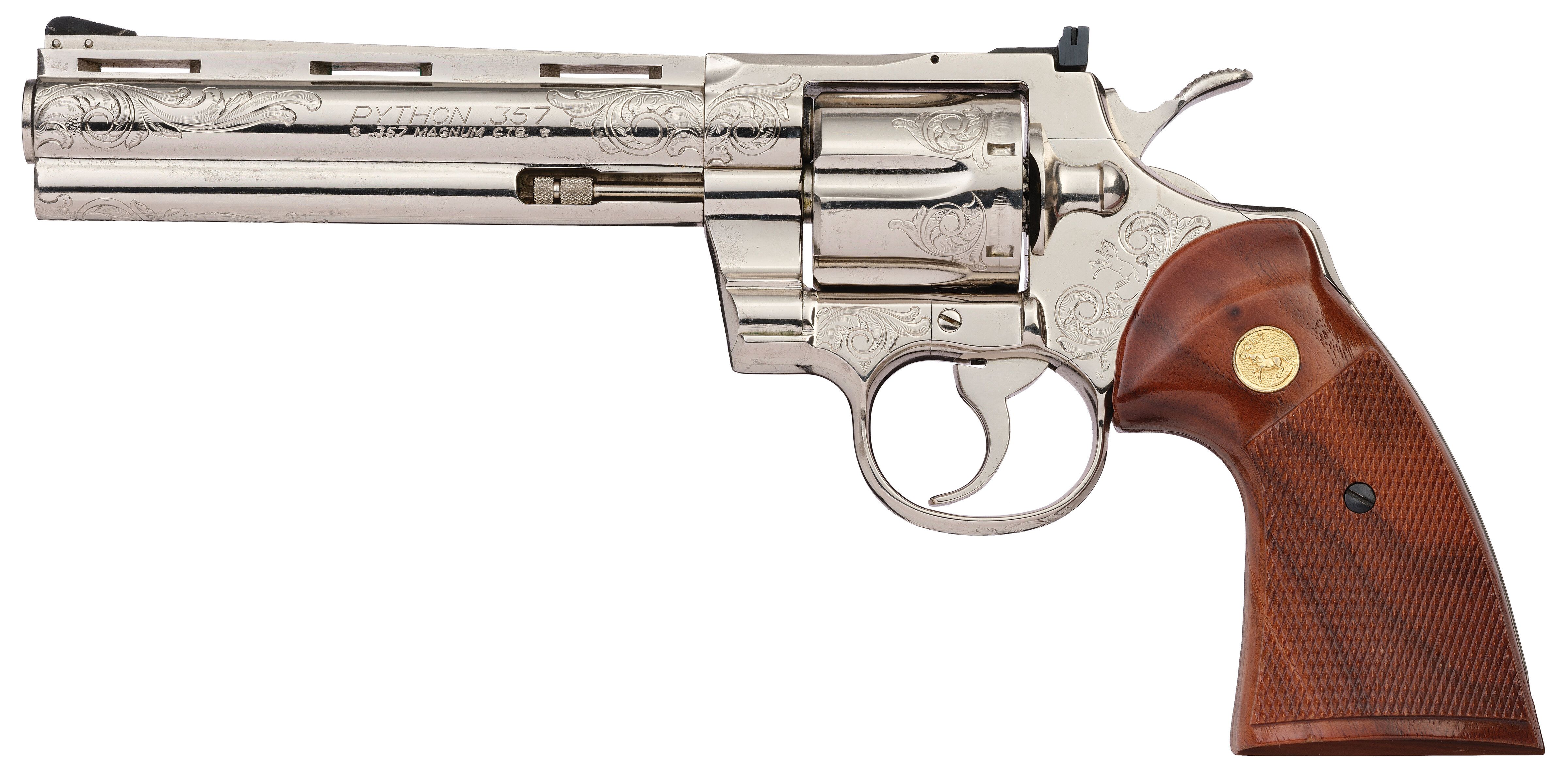 Factory Engraved Colt Python Revolver with Factory Letter | Rock Island ...