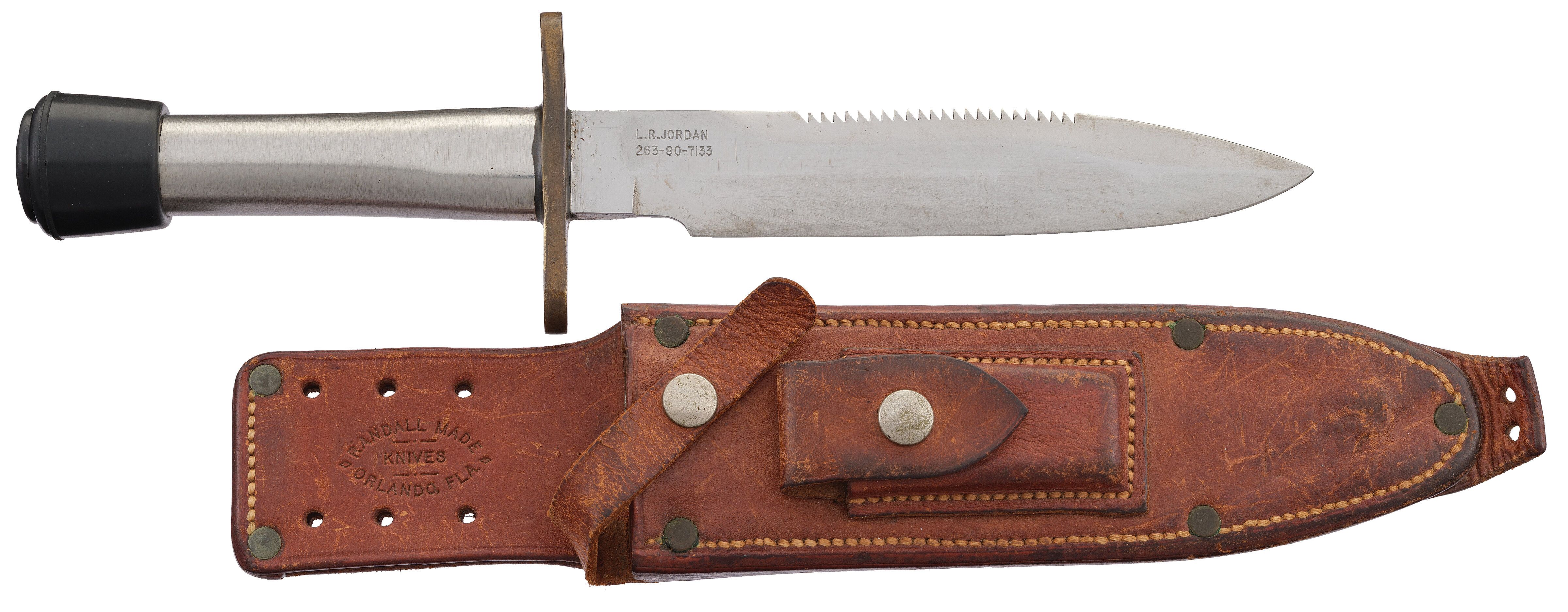Randall Model 18 Attack Survival Fighting Knife with Sheath | Rock 