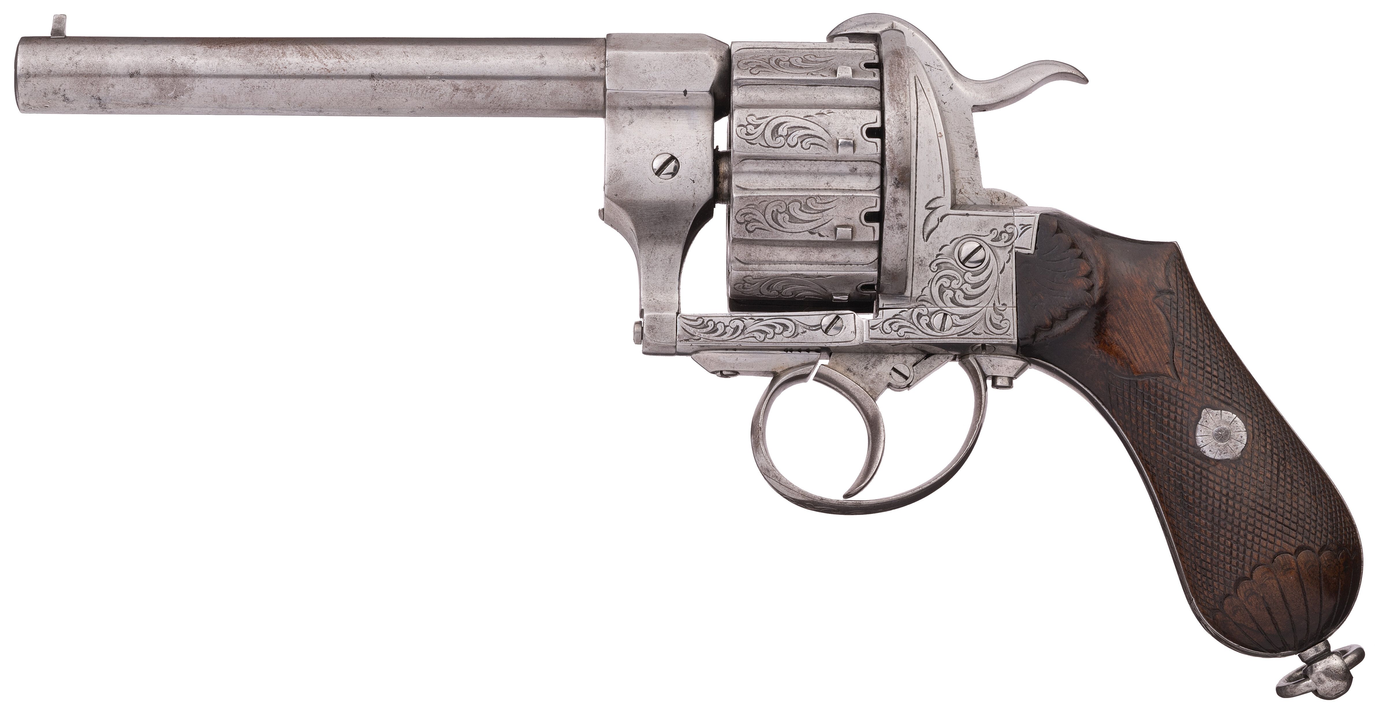 Buenos Aires Retailer Marked Engraved 10 Shot Pinfire Revolver Rock Island Auction 8768