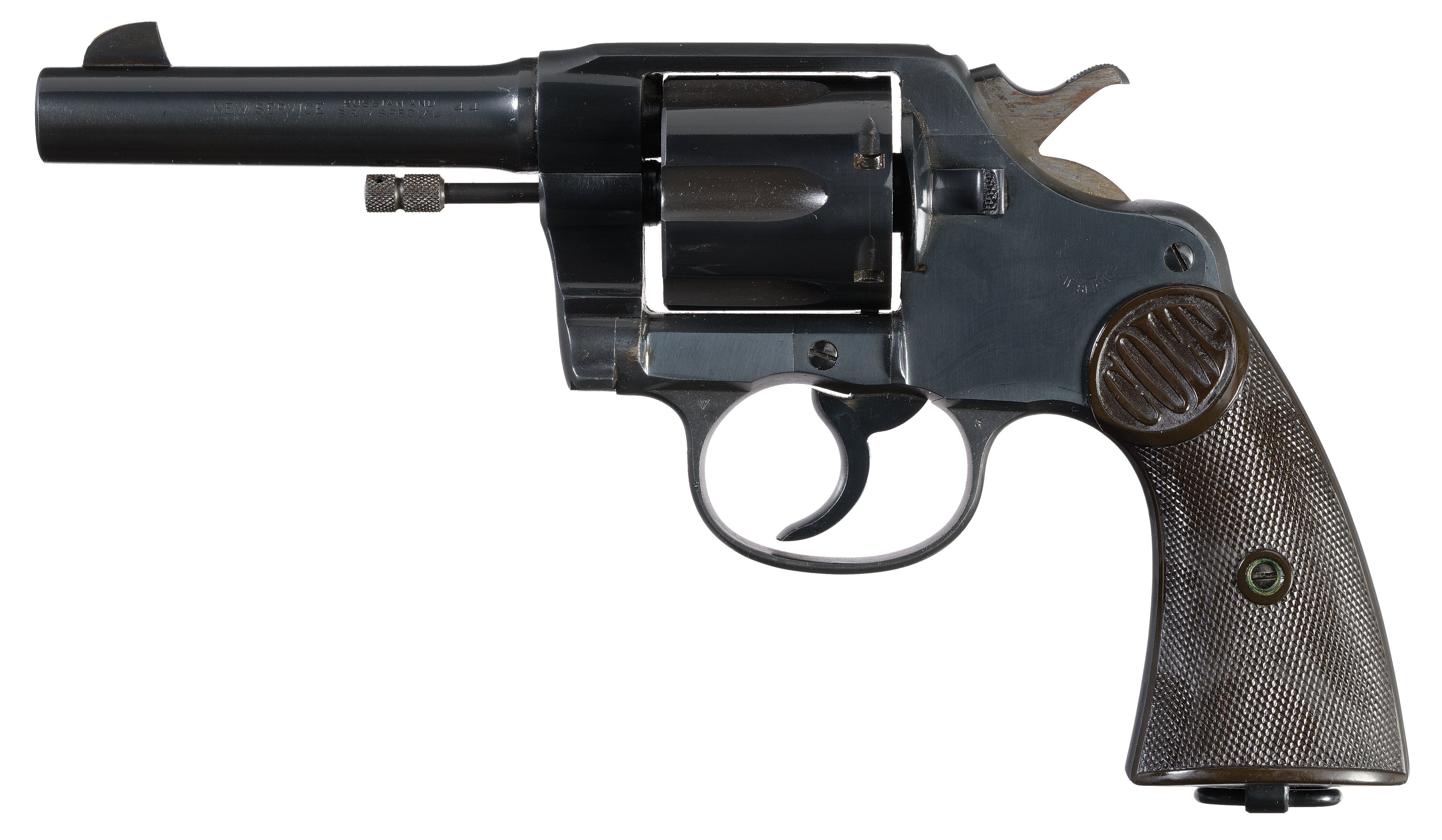 Colt New Service Revolver with Dual .44 Russian/S&W Markings 