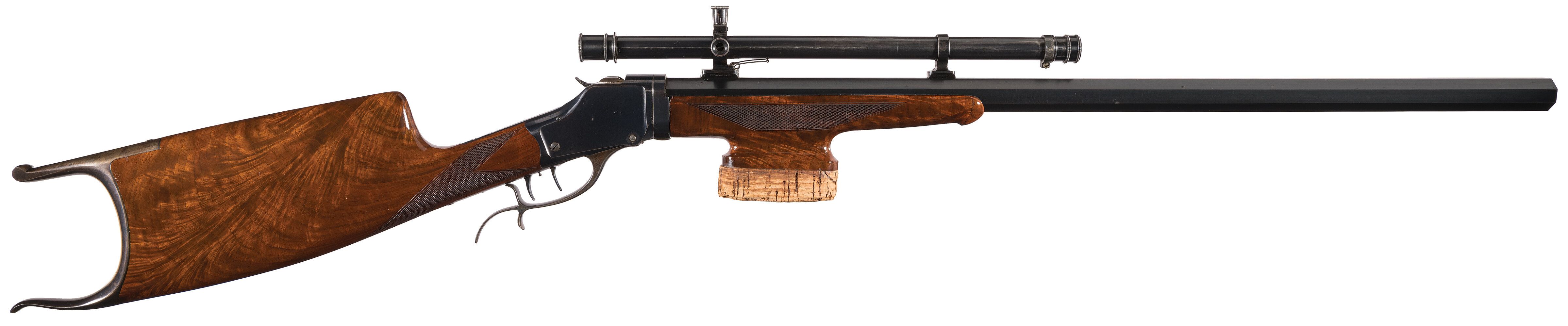 Winchester Model 1885 High Wall Schuetzen Rifle with A5 Scope | Rock ...