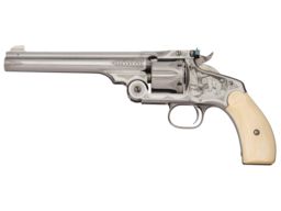 Game Scene Engraved Smith & Wesson New Model No. 3 Revolver 