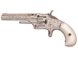 New York Engraved Smith & Wesson Model No. 1 3rd Issue Revolver 