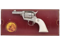 John Adams Signed Engraved Colt Sheriff's Model SAA Revolver 