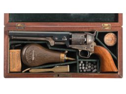 Cased Colt Model 1851 Navy Percussion Revolver