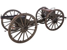 Civil War U.S. 6-Pounder Wiard Rifle with Carriage and Caisson