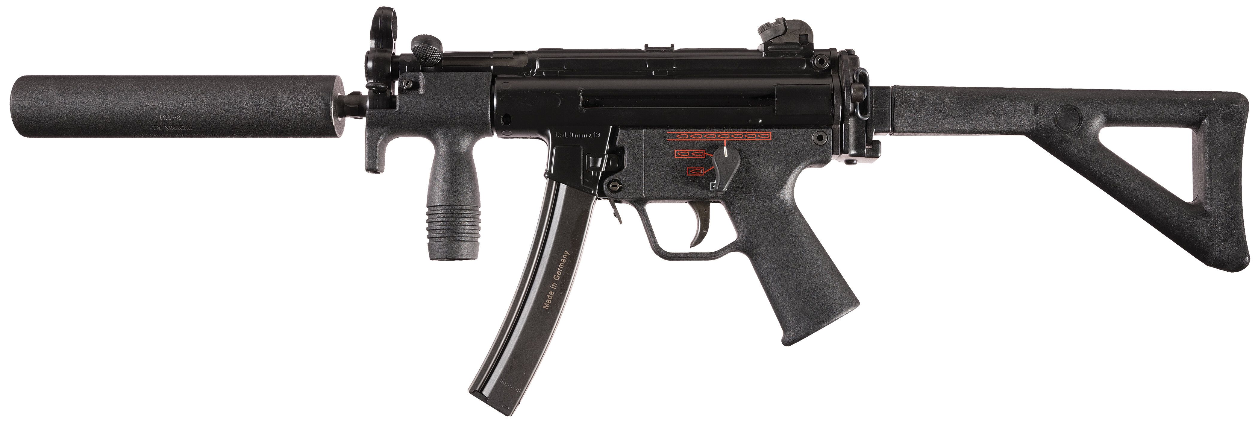 Fleming/HK/AWC MP5K PDW Sear/Host/Silencer Combo, Class III