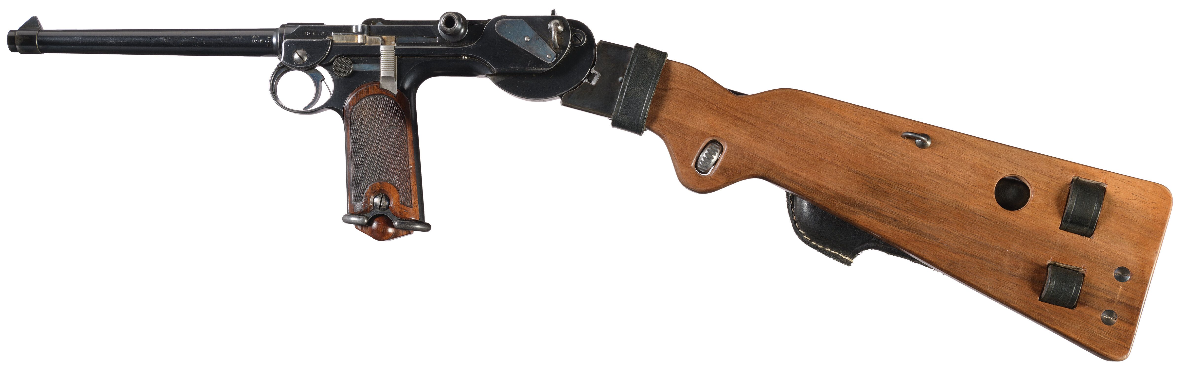 DWM Model 1893 Borchardt Pistol with Accessories | Rock Island Auction