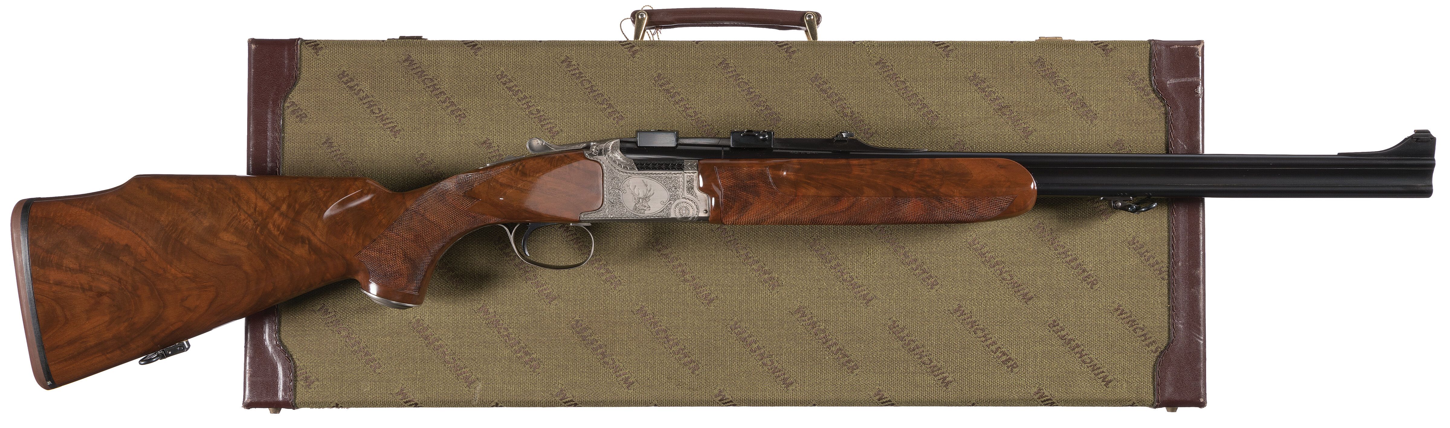 Winchester Grand European Over/Under Double Rifle with Case | Rock ...