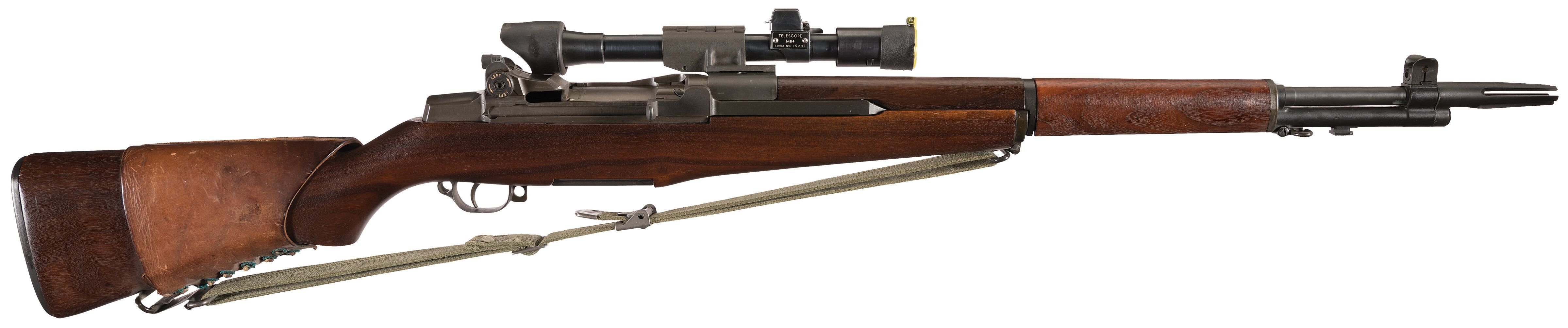 U.S. Springfield M1D Garand Sniper Rifle with M84 Scope and Box | Rock ...