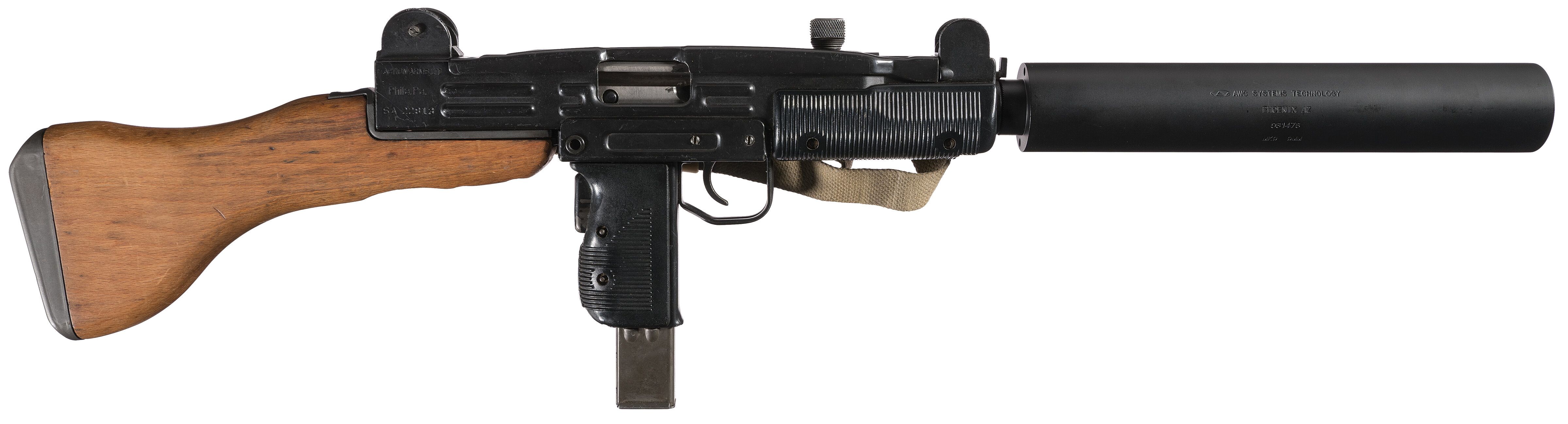 BG/UZI/AWC Bolt/Host/Silencer Combo, Class III/NFA | Rock Island Auction