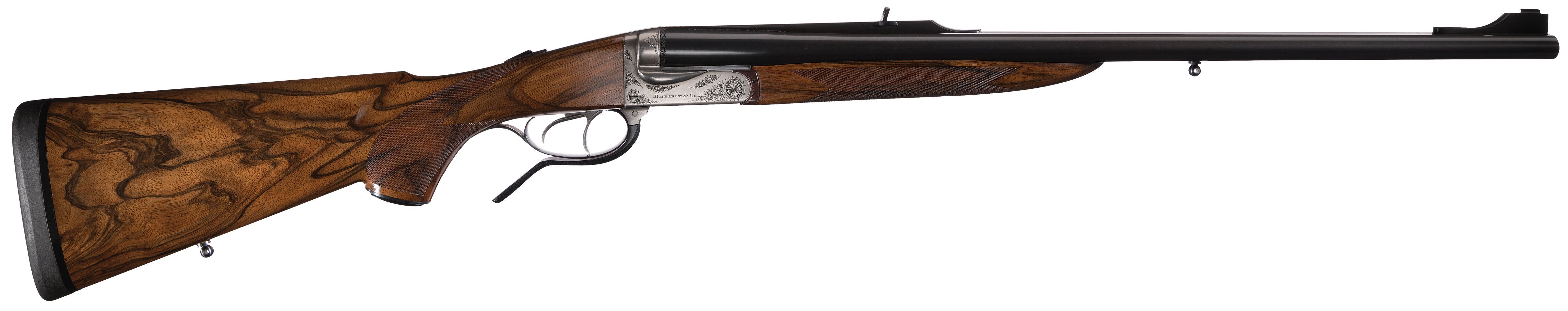 B. Searcy & Co. Boxlock Underlever Double Rifle In .470 N.E. | Rock ...