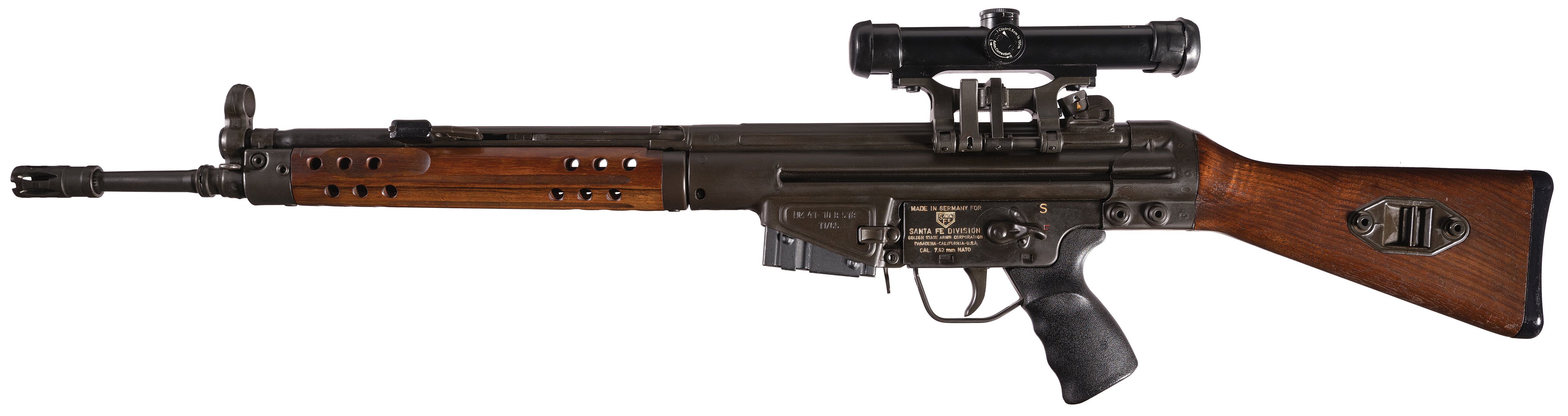 Pre-Ban Heckler & Koch/Golden State Arms HK41 Rifle with Scope | Rock ...