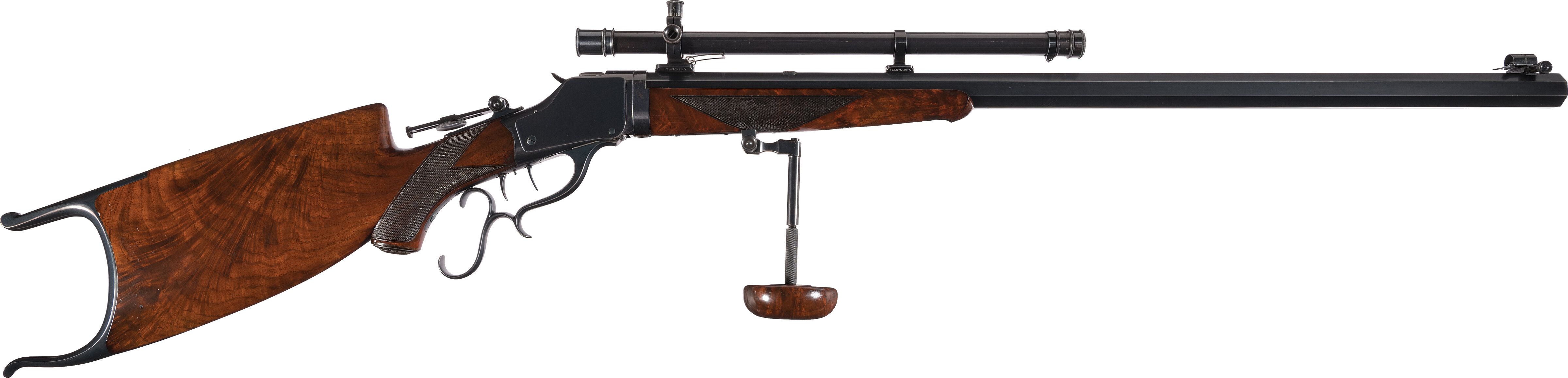 Special Order Winchester Deluxe Model 1885 Schuetzen Rifle 