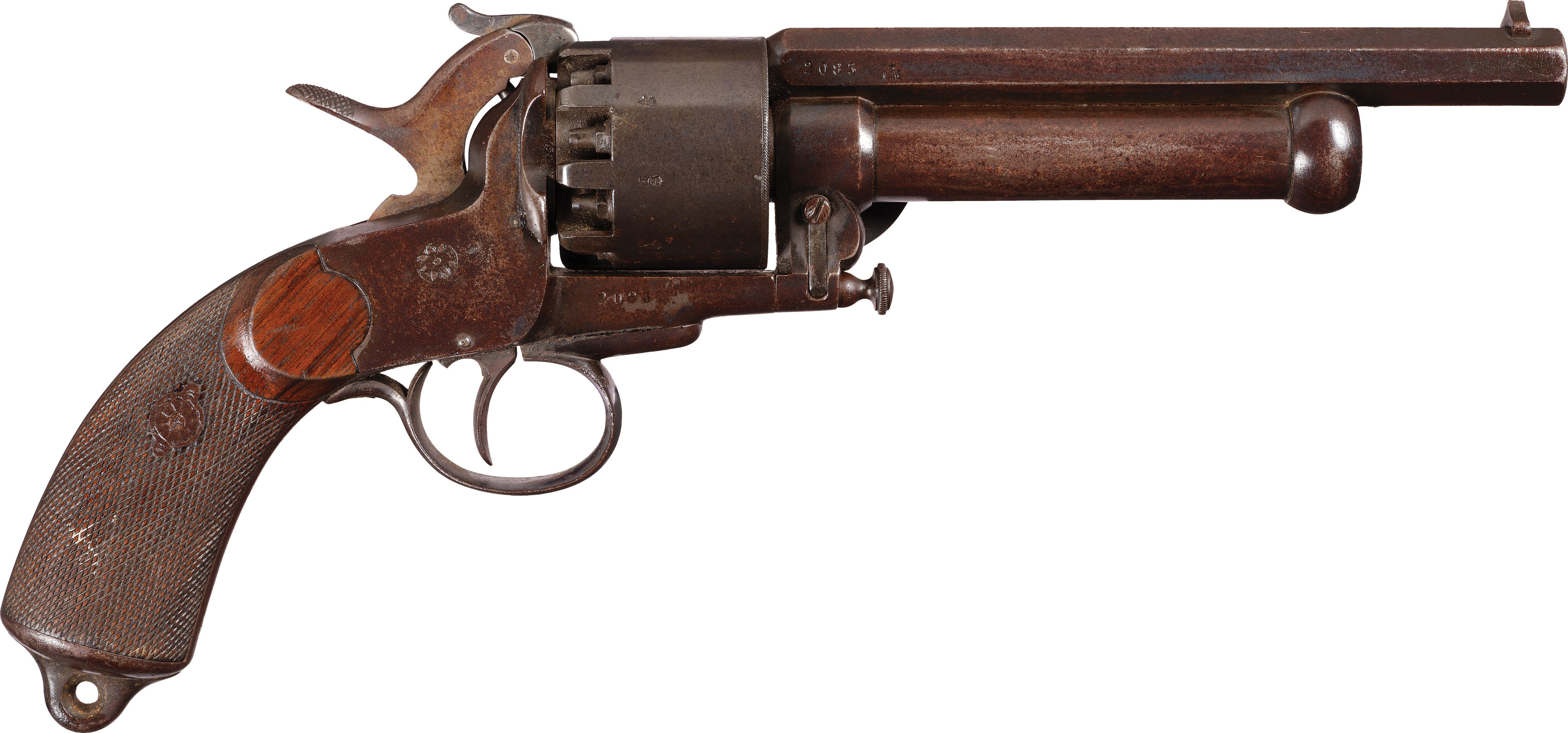 Civil War Era Second Model LeMat Two-Barrel Grape Shot Revolver | Rock ...