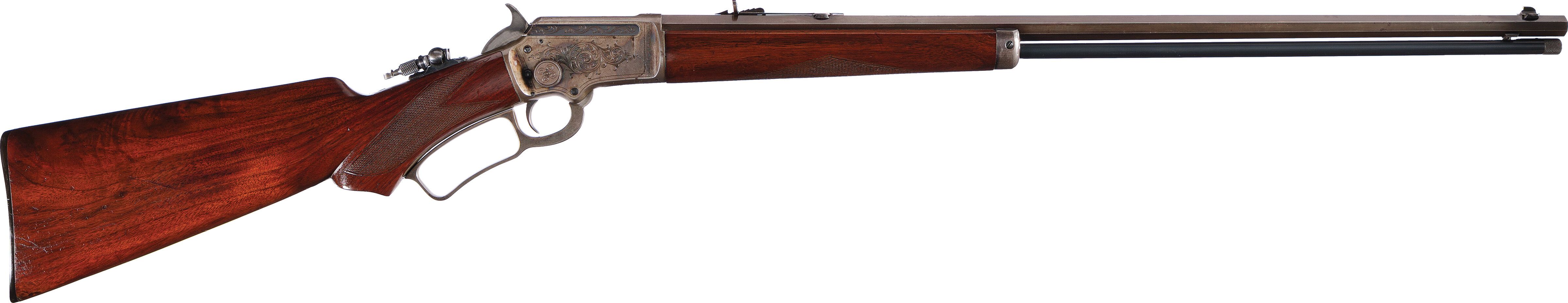 Factory Engraved Marlin Deluxe Model 1897 Lever Action Rifle | Rock ...