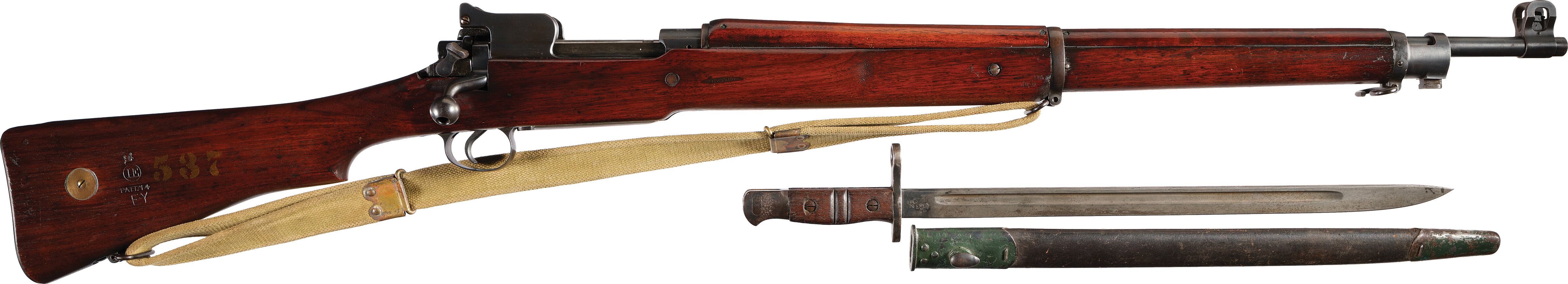 WWI British Contract Eddystone P14 Enfield Rifle with Bayonet | Rock ...