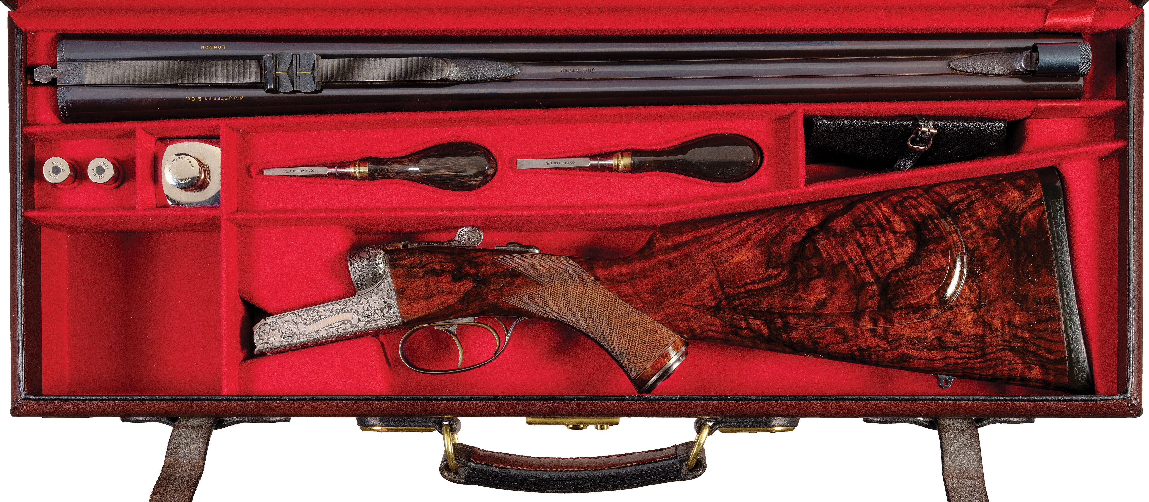 Jeffery Box Lock Engraved W. J. Jeffery & Co. Boxlock Ejector Double Rifle | Rock Island ...