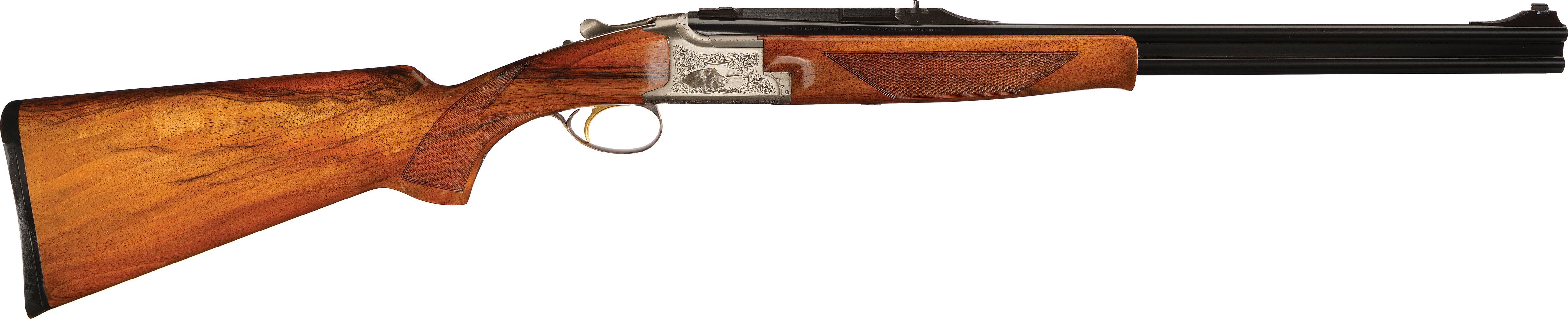 Pierre Lallemand Engraved Browning Express Over/Under Rifle | Rock ...