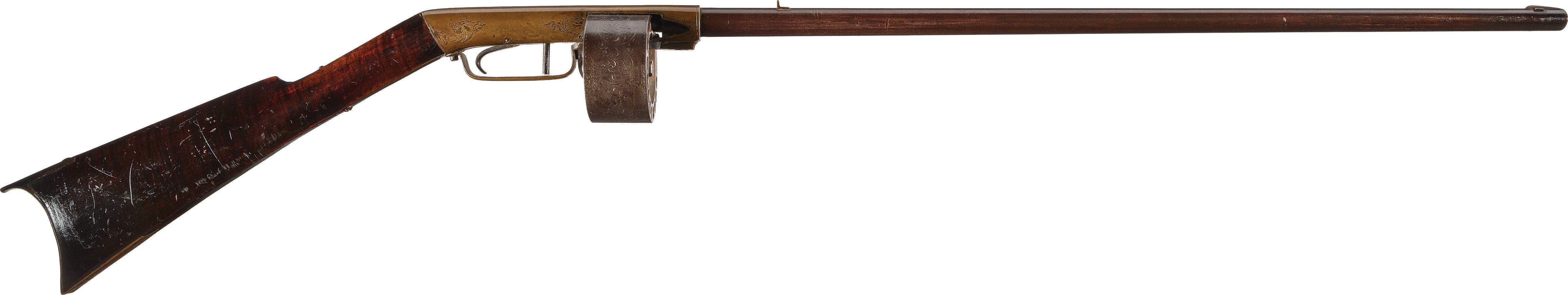 Alexander Hall 15-Shot Percussion Revolving Rifle | Rock Island Auction