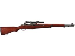 WWII U.S. Springfield M1C Garand Sniper Rifle with Alaskan Scope