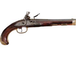 Engraved and Gilded Carlsbad Flintlock Pistol