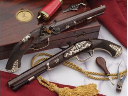 Prosser Flintlock Pistols Inscribed to Col. Hislop in 1802