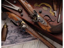 B & J Cooper Cased Pair of American Flintlock Dueling Pistols