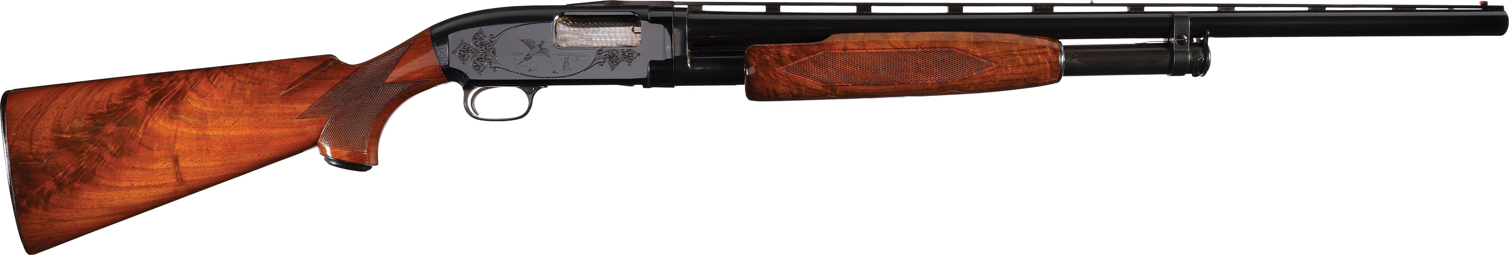 Engraved Winchester Model 12 Skeet Slide Action Shotgun | Rock Island ...