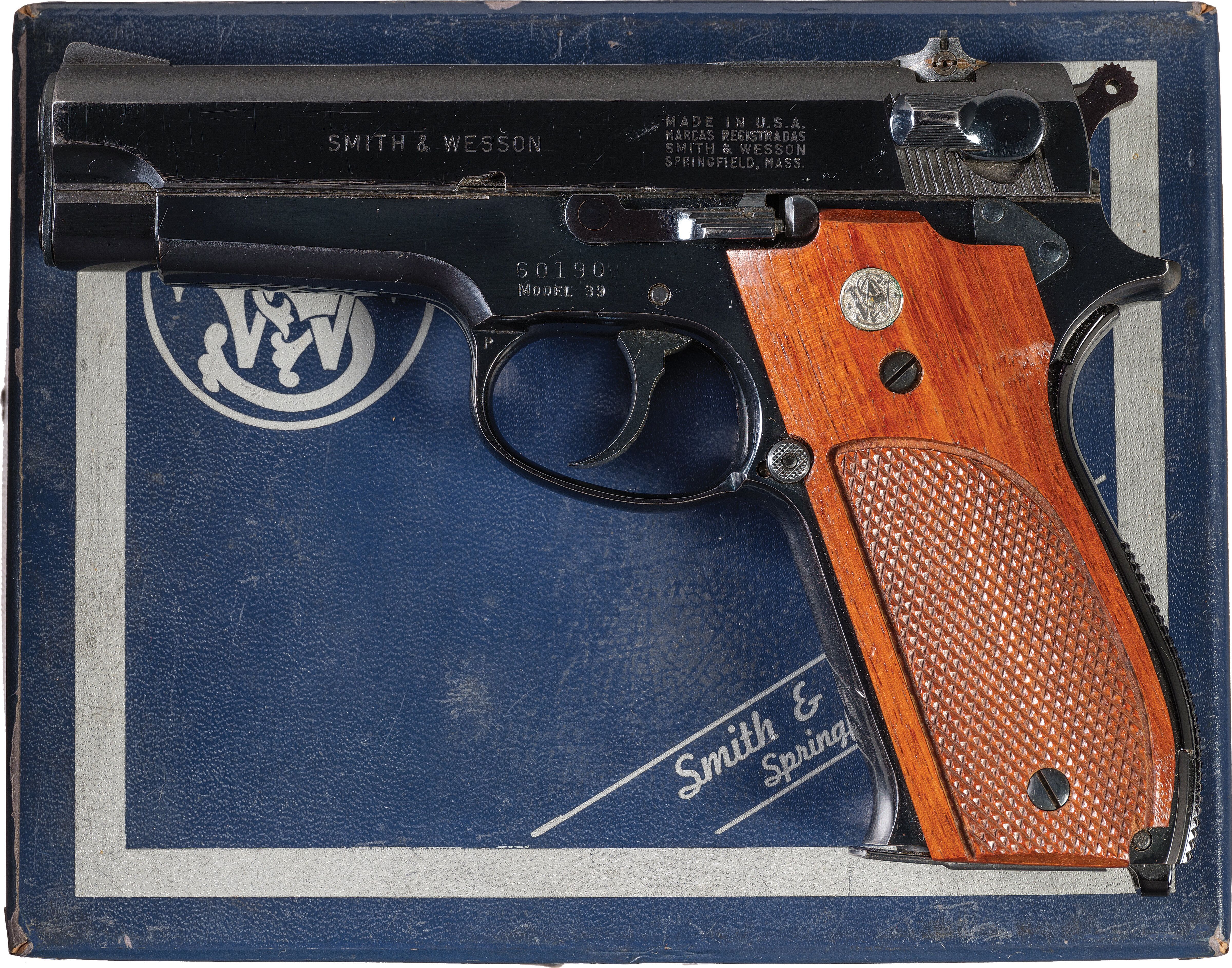 Steel Frame Smith & Wesson Model 39 Semi-Automatic Pistol | Rock Island ...