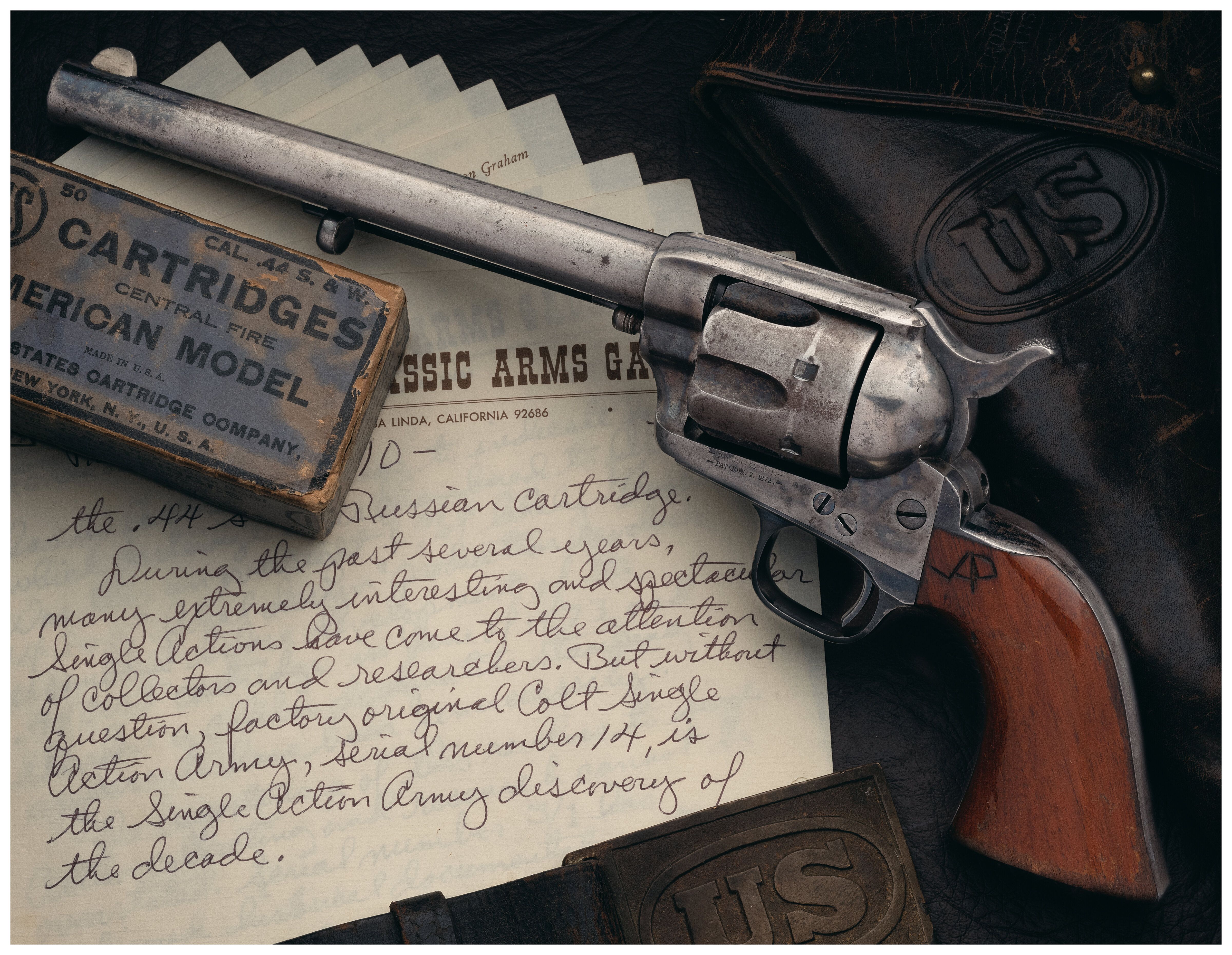 Colt Pinched Frame Single Action Army .44 S&W American Revolver