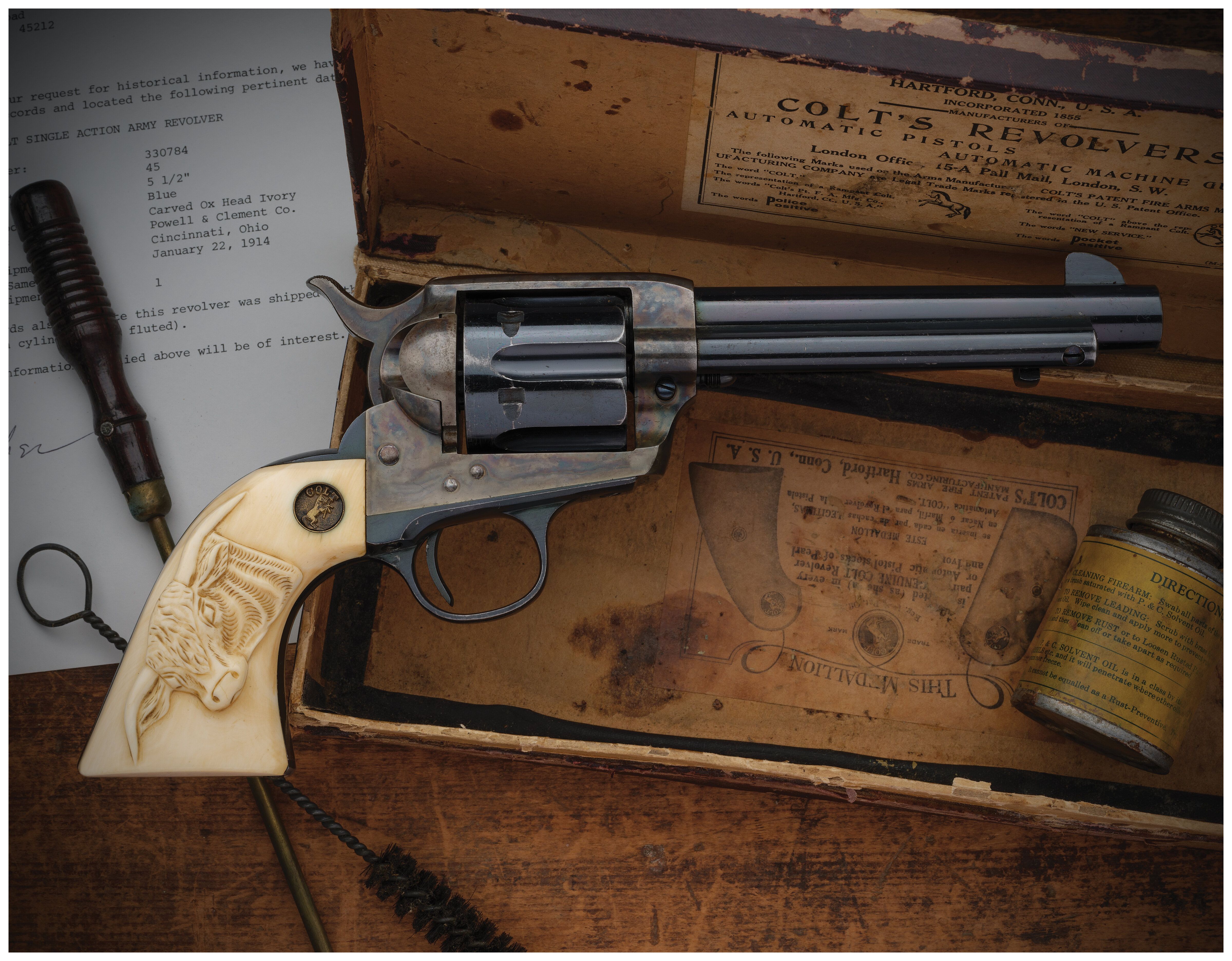 コルト　シングル Colt Single Action Army Long Fluted Cylinder Revolver | Rock