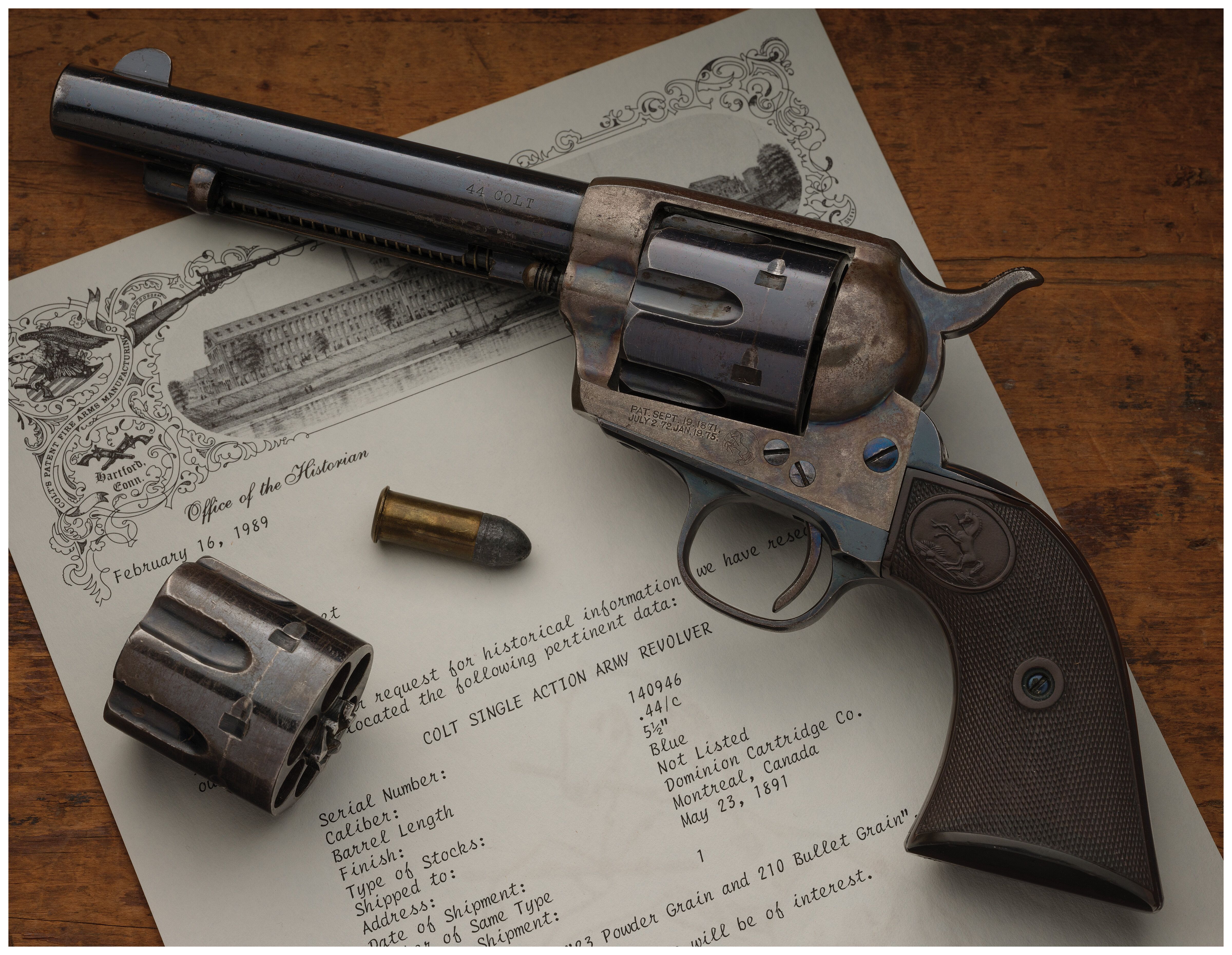 Colt London Single Action Army .44 Colt Revolver | Rock Island Auction