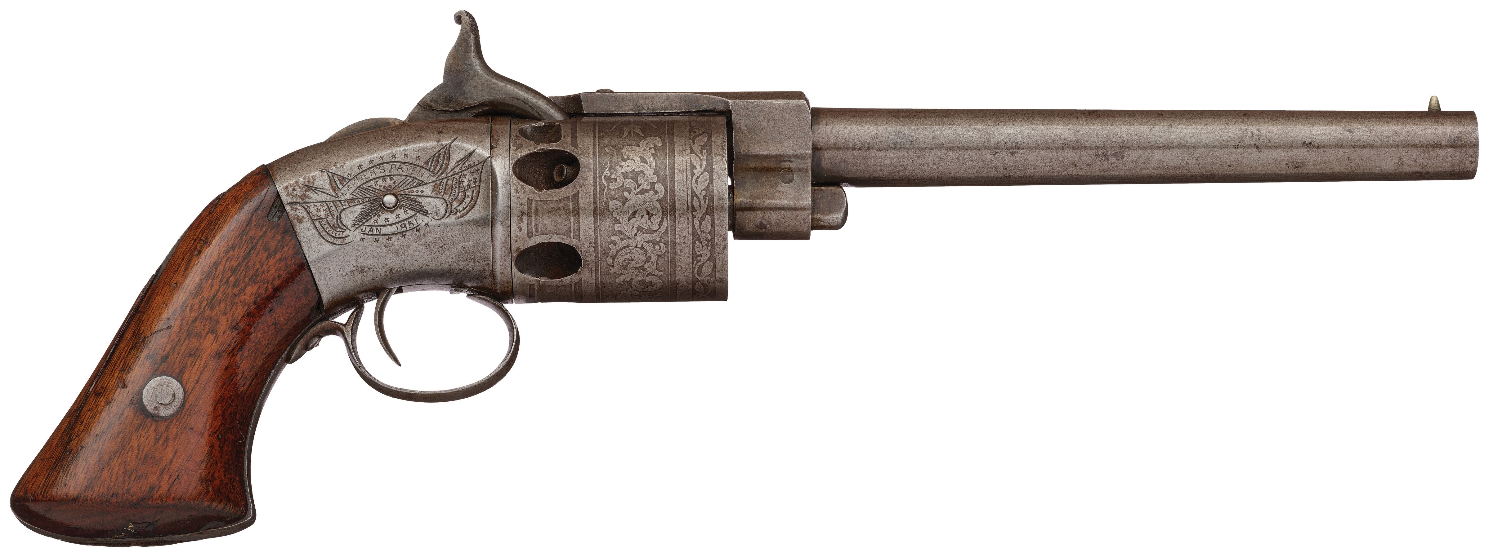 Old Springfield Revolver Engraved Springfield Arms Co. Warner Patent Belt Revolver | Rock Island ...