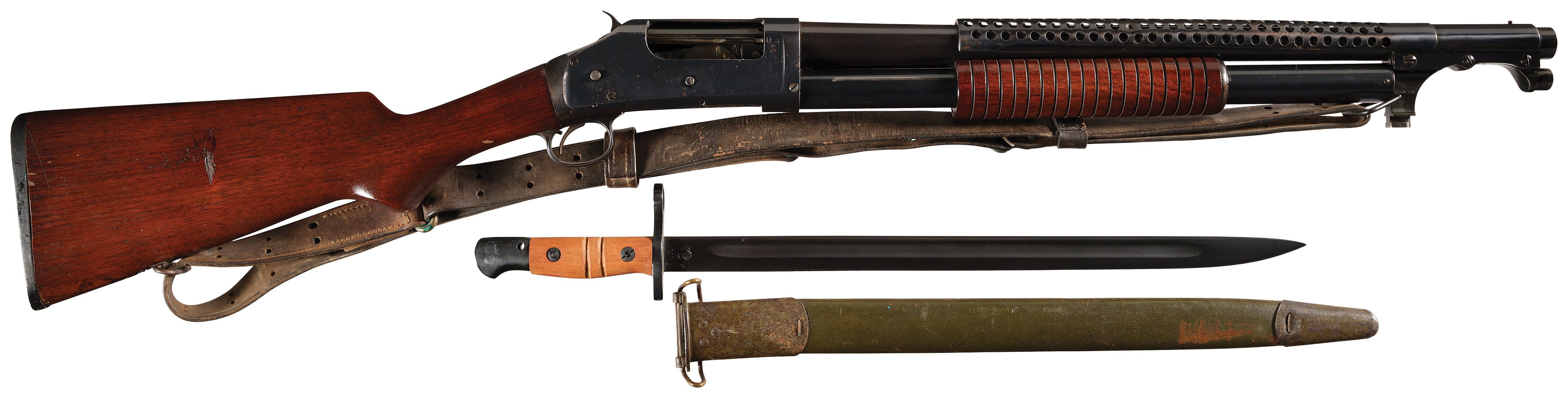 WWI Era U.S. Winchester Model 1897 Trench Shotgun with Bayonet