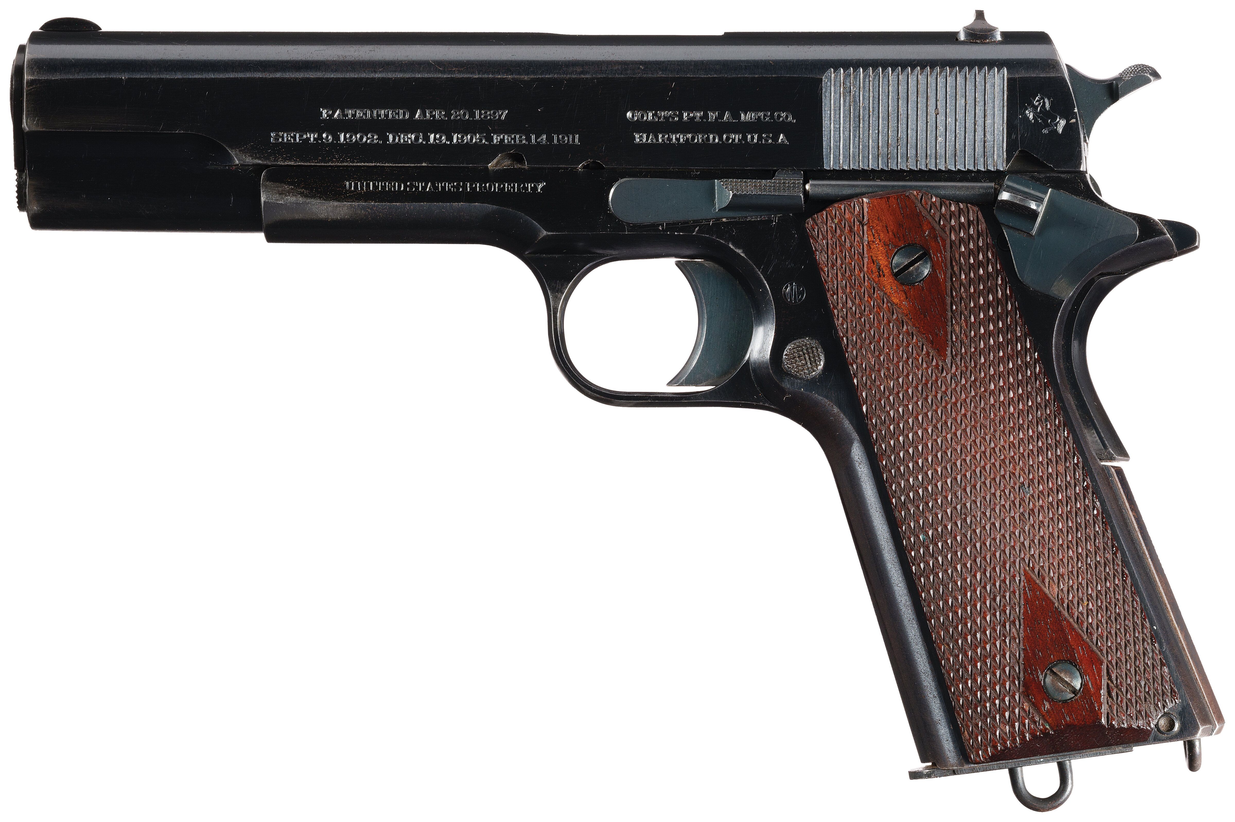 1913 Production U.S. Army Colt M1911 Pistol with Holster Rig