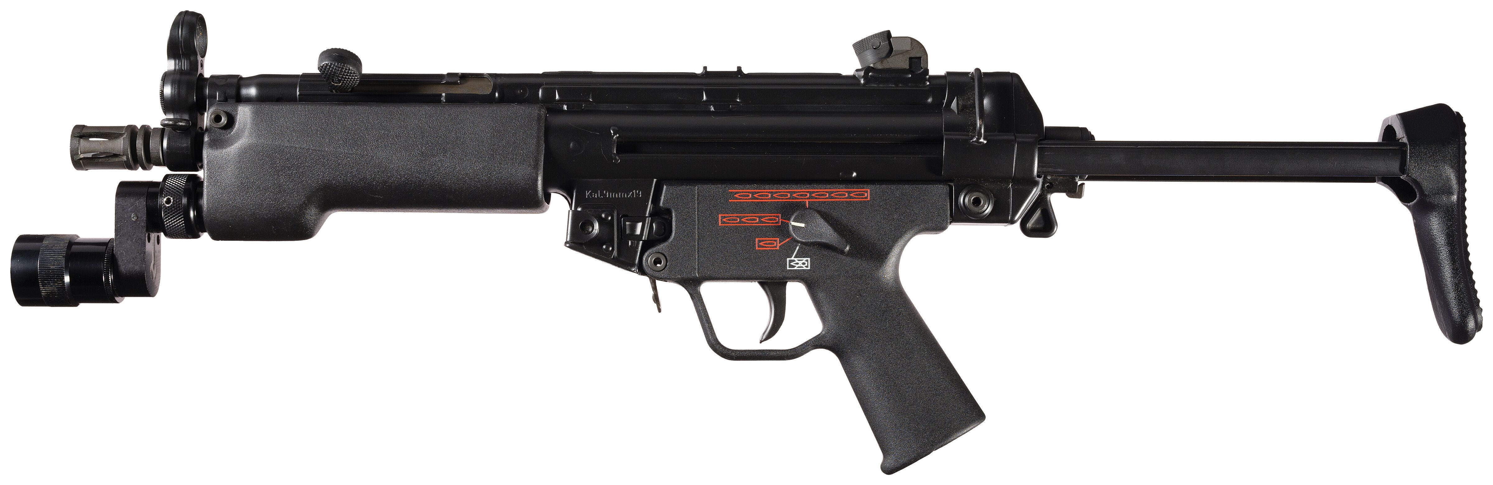 M16とMP5 Tokyo Marui H&K MP5A4 HG Standard Airsoft electric sub