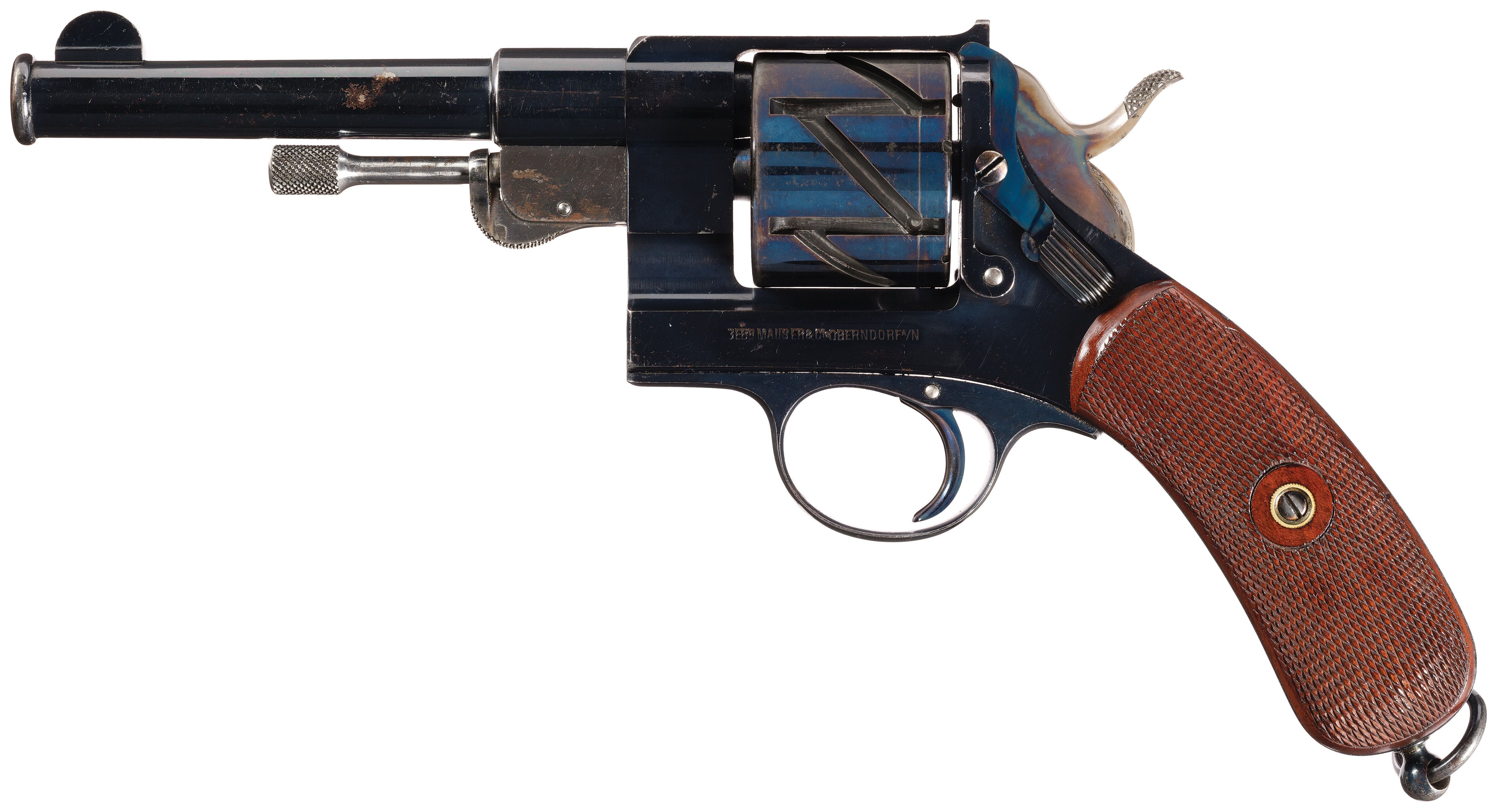 かずMOSS REVOLVER DOUBLE R Ti Early Serial Number 47 Solid Frame Mauser C78 
