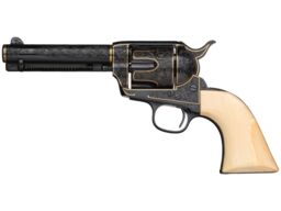 Engraved/Inlaid Antique Colt Single Action Army Revolver