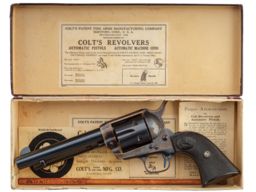 Colt Frontier Six Shooter Single Action Army with Box and Letter